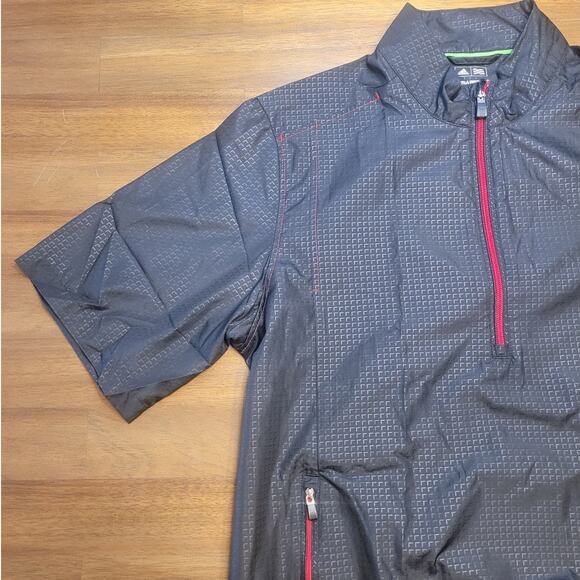 VTG Adidas Climaproof Pullover Windbreaker Men’s S (44″ Chest) –Black Mesh‑Lined - Picture 6 of 14